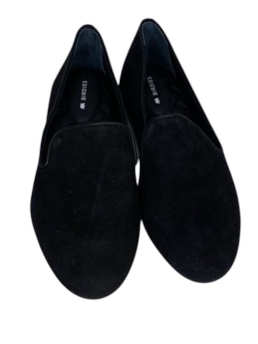BIRDIES Womens Flats Black Size 7.5 The Starling Cushioned Slip-On Leather